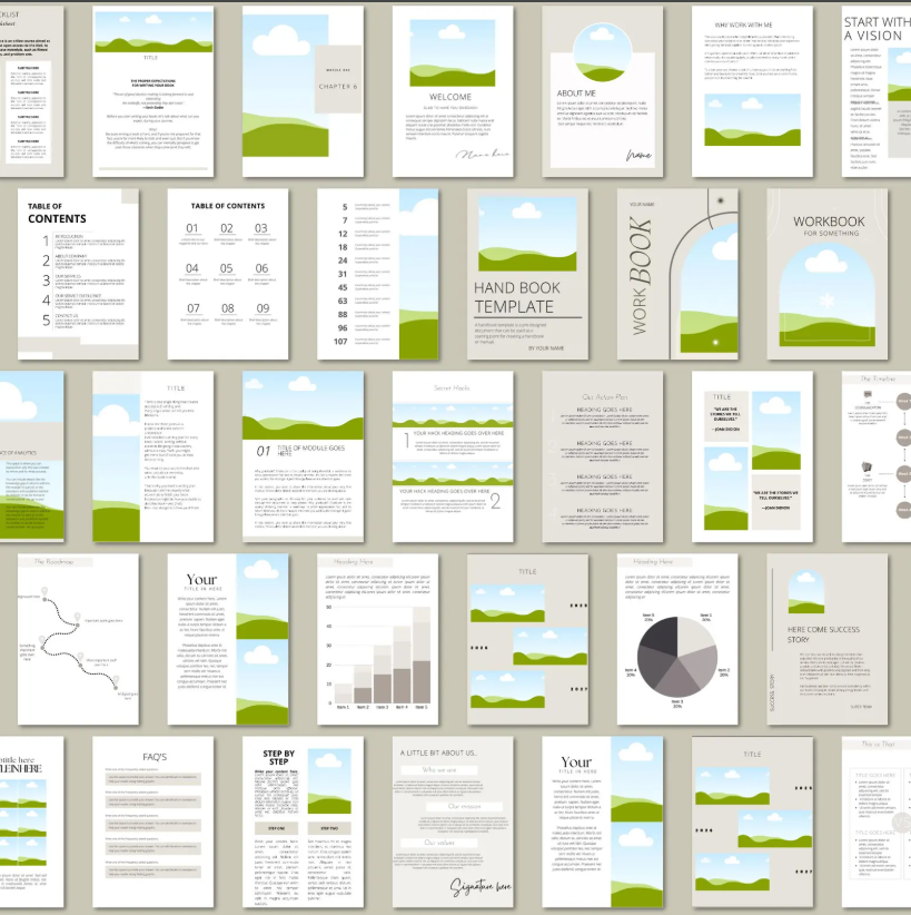 Canva eBook Template, Course WorkBook Template, How to Create e-Book, 250 page book Template - Image 2