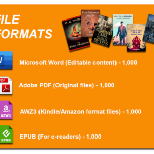 1000 timeless classic & famous novels in digital format with PLR 100% copyright free PLR & MRR Rights