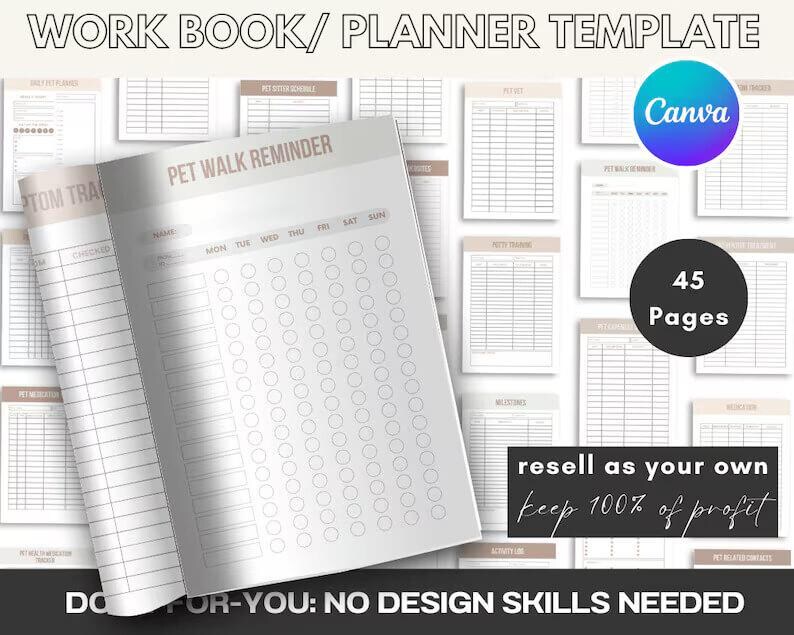 Pet Care Planner Bundle | PLR MRR (Digital Download) - Image 7
