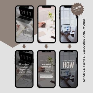 110+ Digital Marketing Videos for Instagram Reels, Faceless Digital Marketing Videos Master Resell Rights, MRR/PLR, Canva