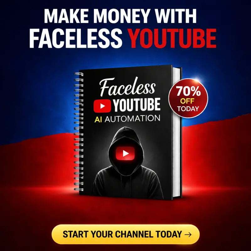 Faceless YouTube AI Automation Ebook:Canva Template, PLR & MRR