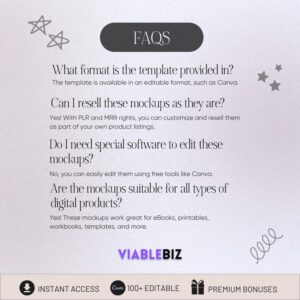 20+ Product Mockup Templates: Canva Mockups with PLR/MRR (Digital Download)