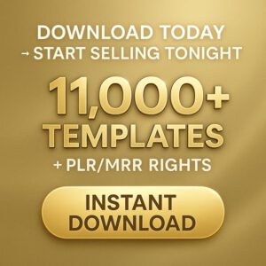 Canva Planner Templates Bundle 2026 | 11,000+ Printable & Editable Planners | PLR MRR Resell Rights