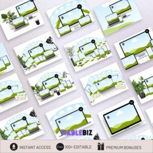 20+ Product Mockup Templates: Canva Mockups with PLR/MRR (Digital Download)