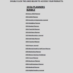 7500+ Canva Planner Pages 2026 Bundle PLR MRR Editable Planners Journals Trackers | Digital Products
